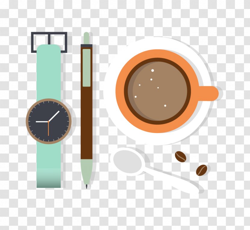 Coffee Cafe - Raster Graphics - Vector Watch Transparent PNG