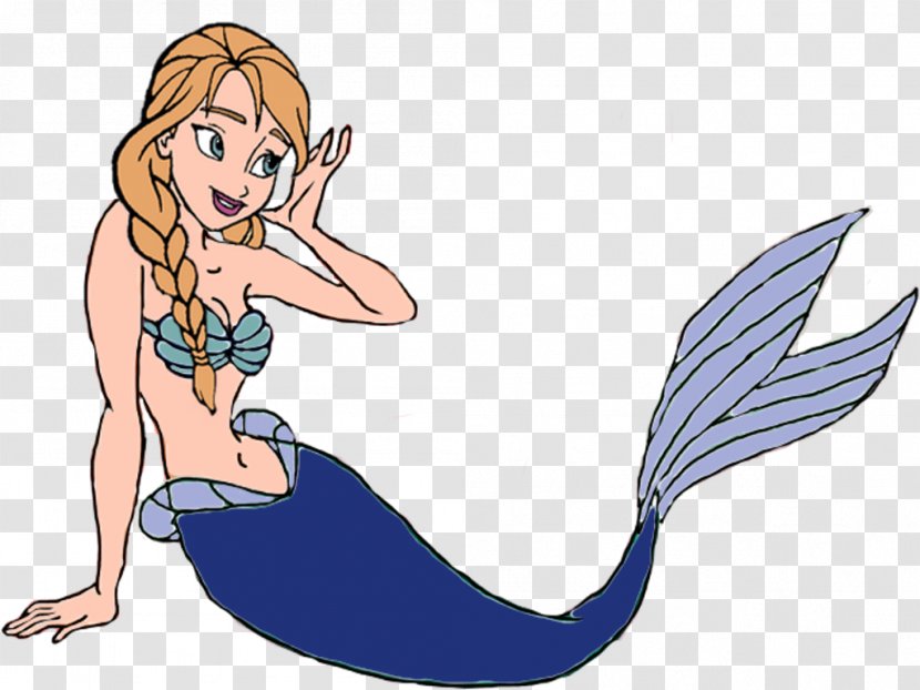 A Mermaid Ariel Rapunzel Drawing - Watercolor Transparent PNG