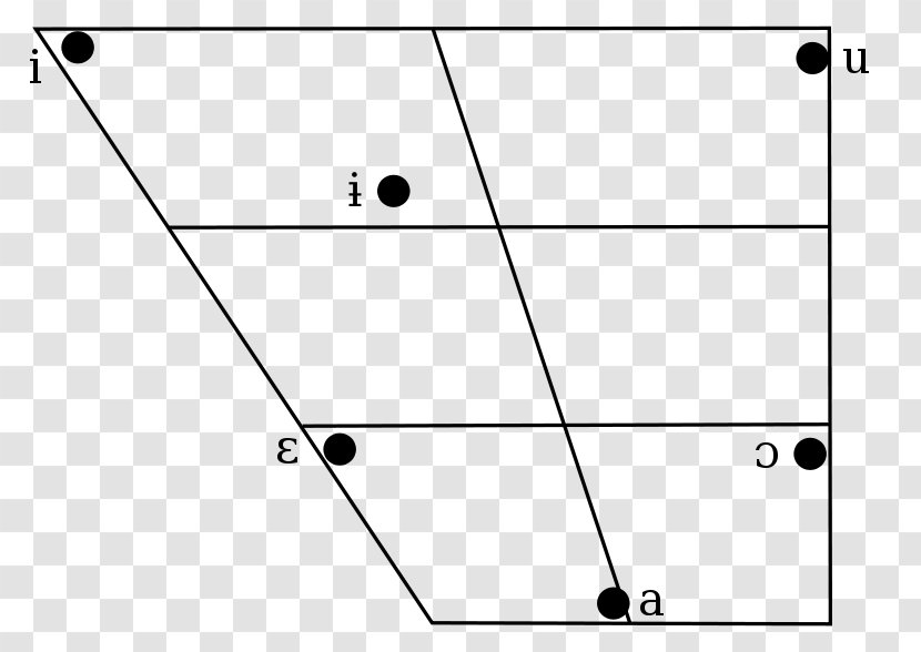 The Phonology Of Polish Vowel Diagram - Black Transparent PNG