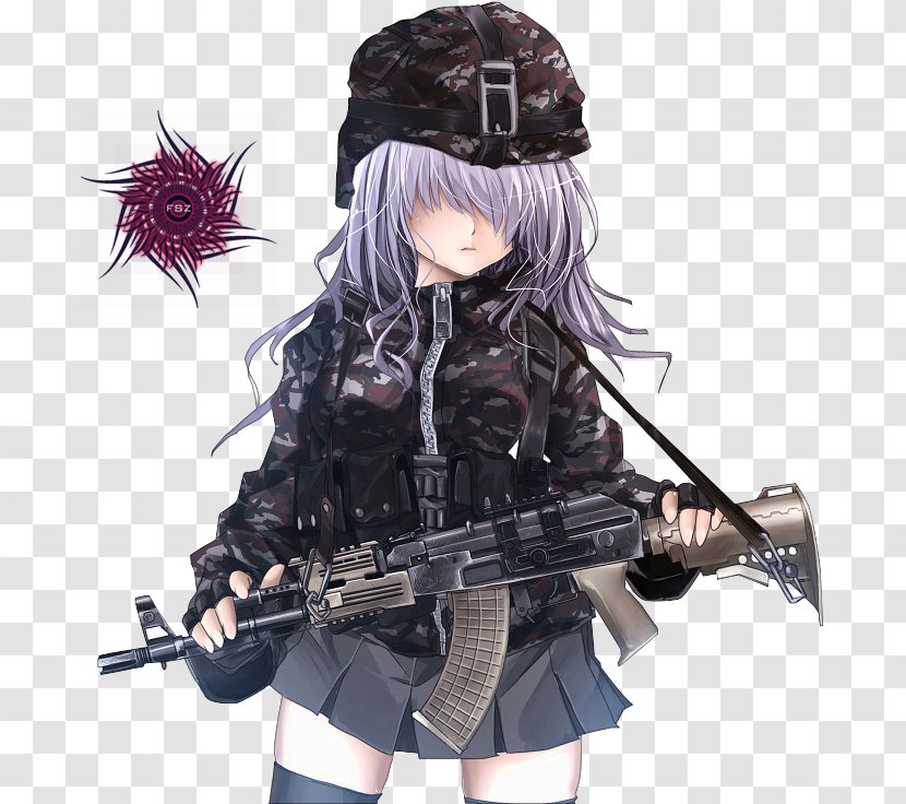 AK-47 Girls With Guns Weapon - Watercolor - Ak 47 Transparent PNG