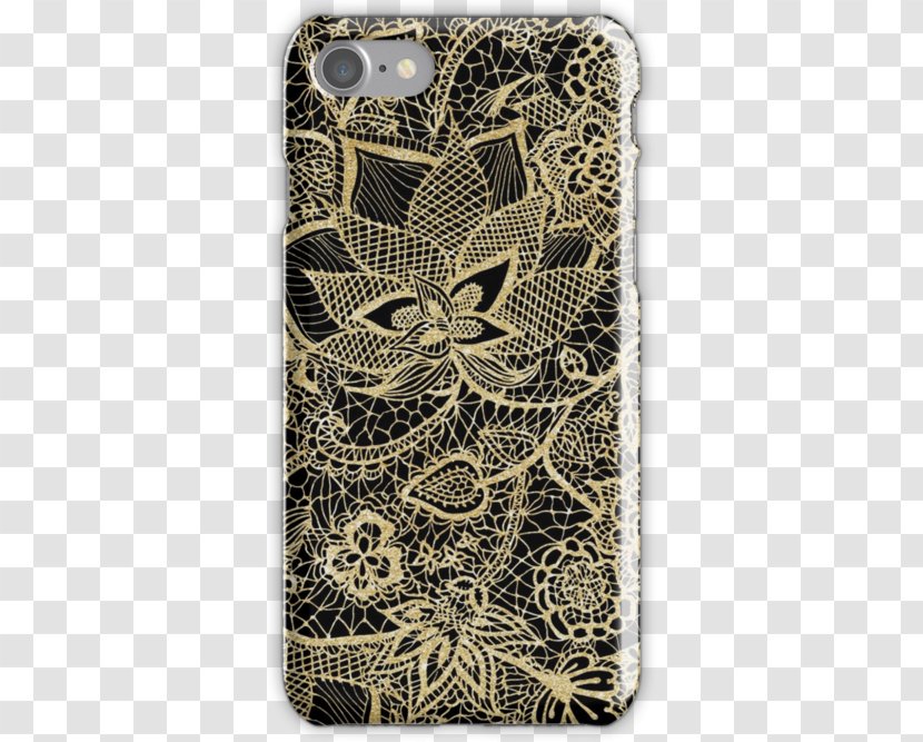 Visual Arts Post Cards Mobile Phones Pattern - Phone Case - Gold Lace Transparent PNG
