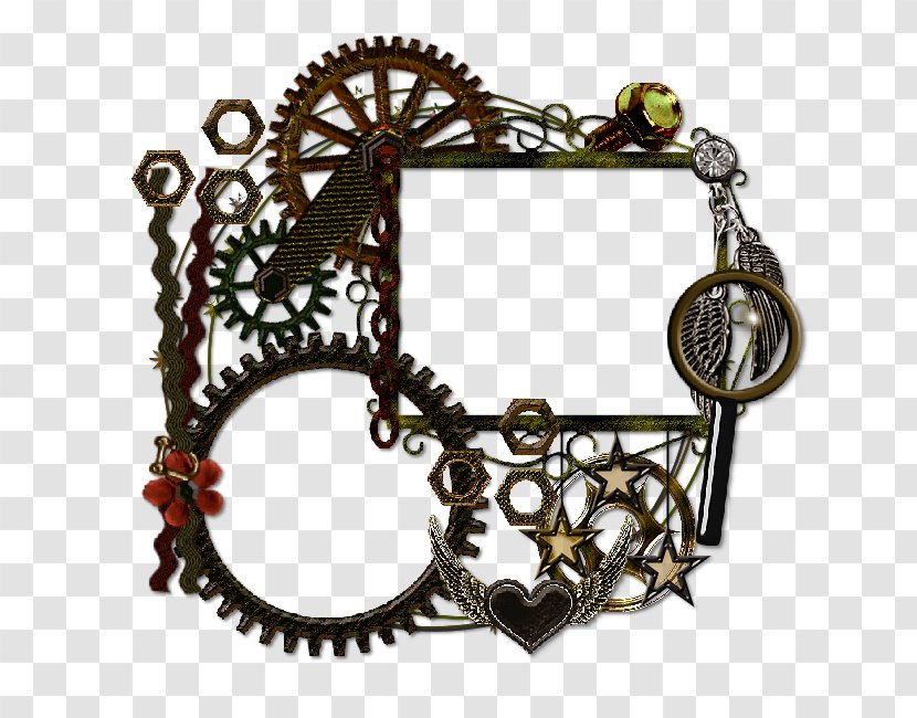 Metal Jewellery Picture Frames Steampunk - Star Frame Transparent PNG