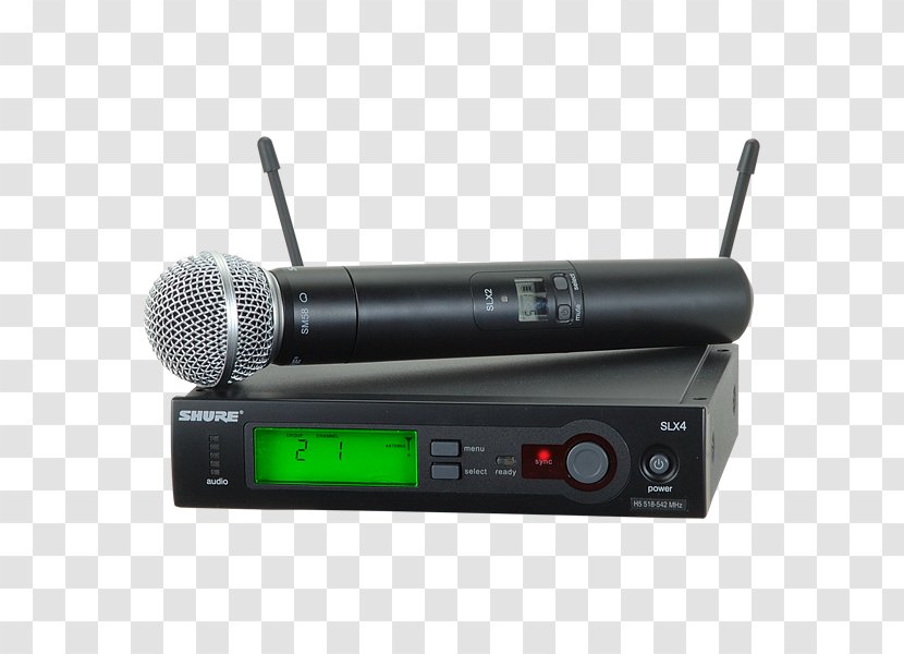 Shure SM58 Wireless Microphone SLX24/SM58 - Slx24beta58 Transparent PNG