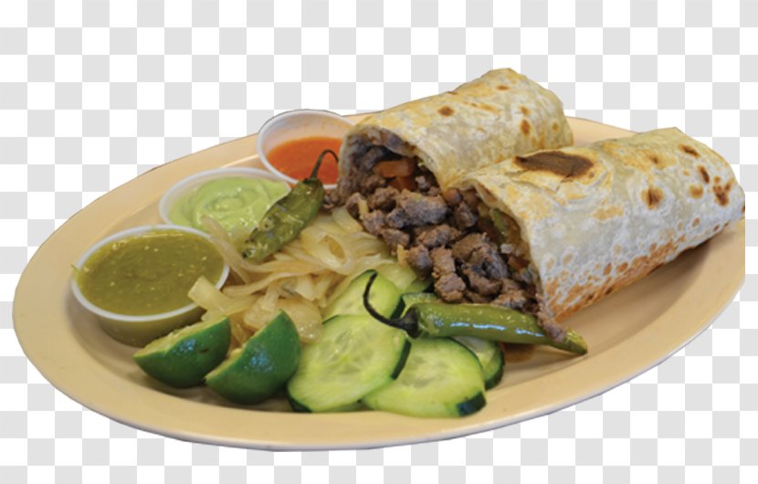 Burrito Mexican Cuisine Carne Asada Korean Taco - Vegetarian - Shawarma Transparent PNG