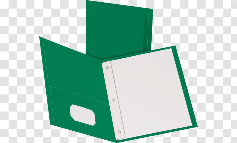 Paper File Folders Fastener Box Business Cards - Index - Green 2 Pocket Transparent PNG