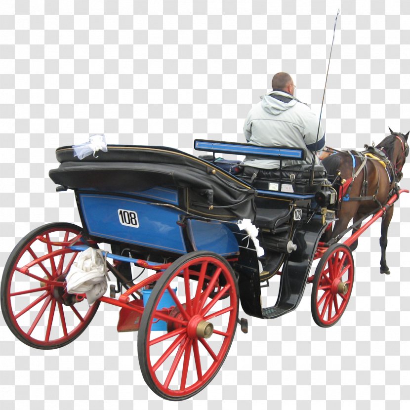 Horse And Buggy Carriage Wagon - Horsedrawn Vehicle Transparent PNG