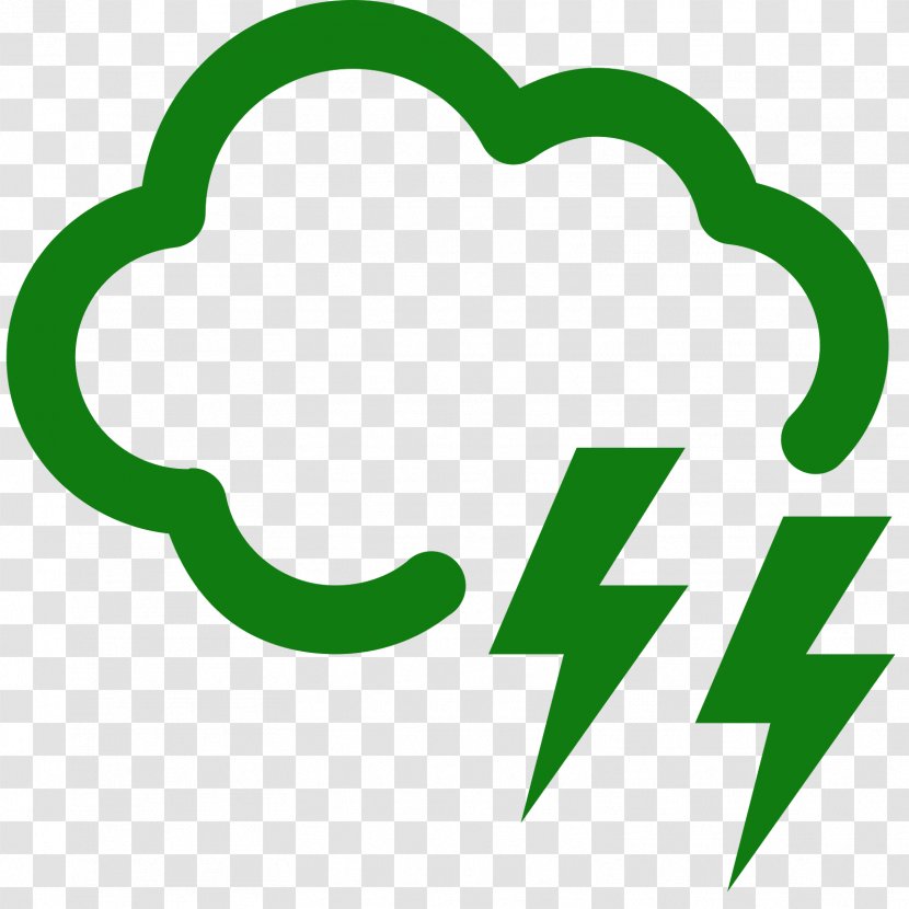 Lightning Thunderstorm Cloud Symbol - Leaf Transparent PNG