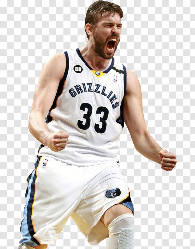 Marc Gasol Memphis Grizzlies Basketball Player Jersey - T Shirt Transparent PNG
