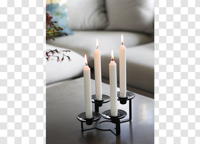 Candlestick Light Holmegaard Wax - Black - Candle Transparent PNG