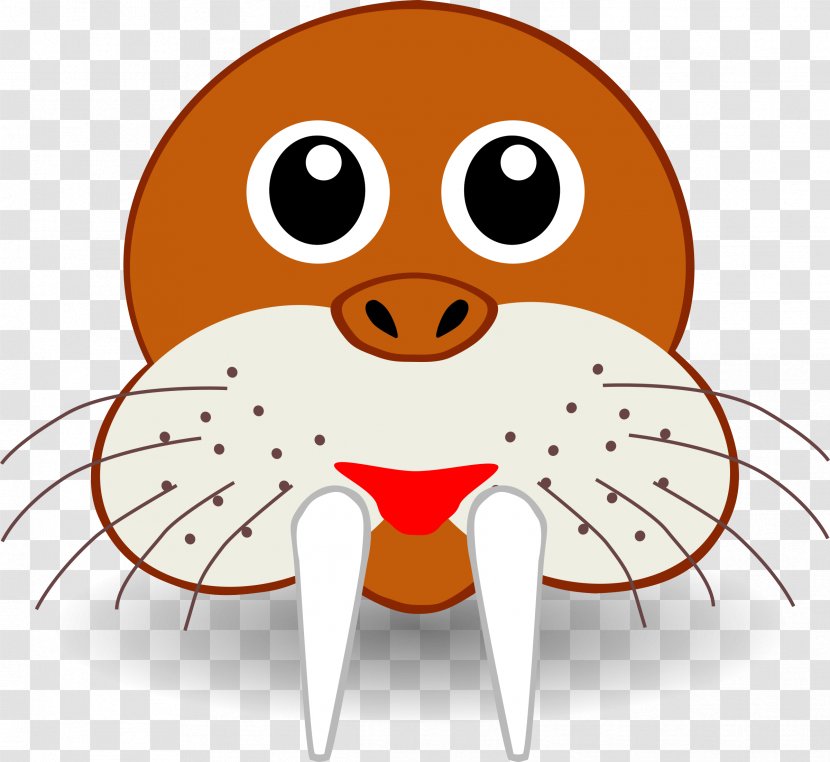 Walrus Santa Claus Clip Art - Heart - Funny Face Transparent PNG