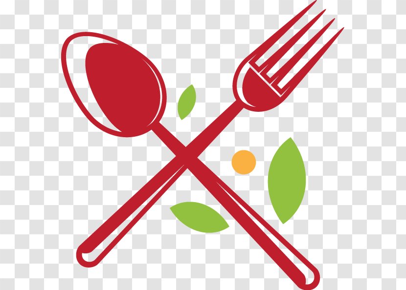 Tablespoon Fork Icon - Area - Painted Red Spoon Hairpin Child Transparent PNG