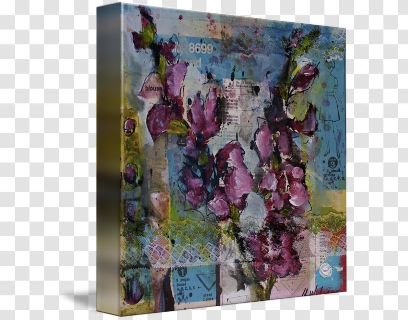Floral Design Gallery Wrap Art Canvas - Pollinator - Collage Transparent PNG