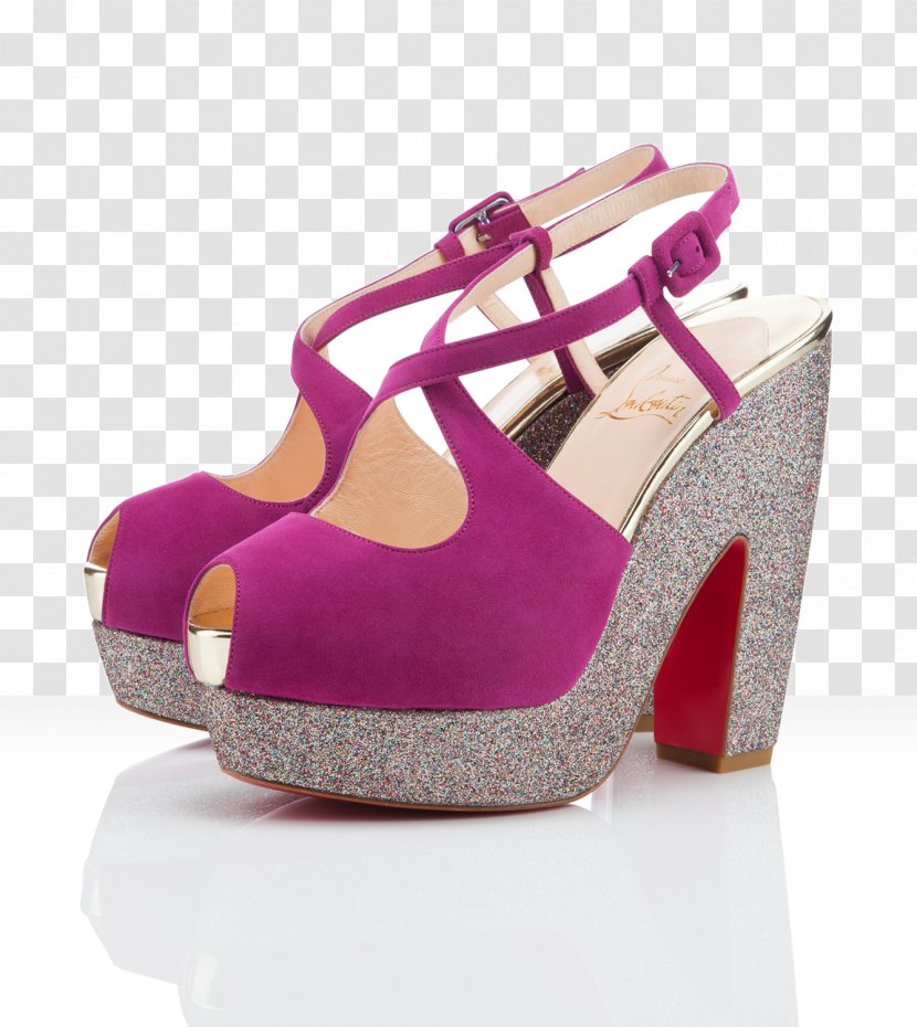 Wedge High-heeled Shoe Sandal Fashion - Slingback - Louboutin Transparent PNG