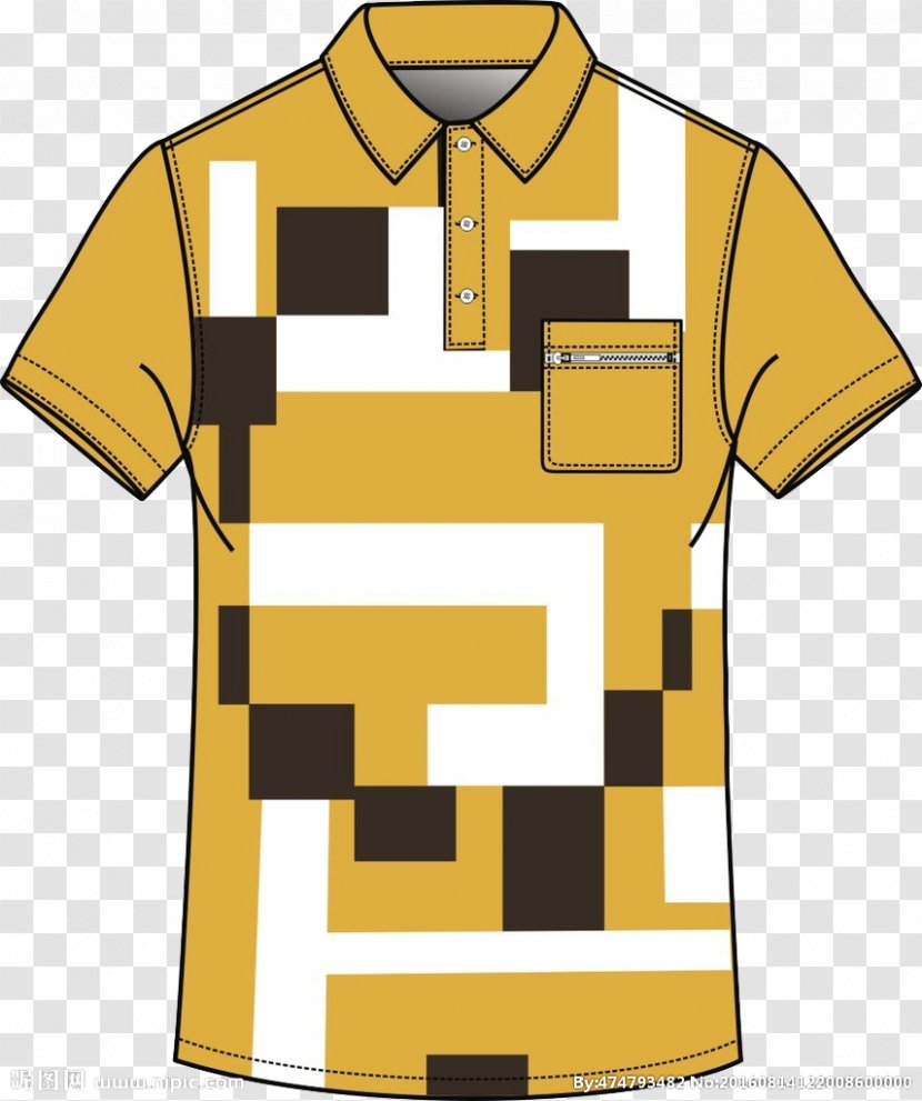 T-shirt Yellow Designer Polo Shirt - Clothing Transparent PNG