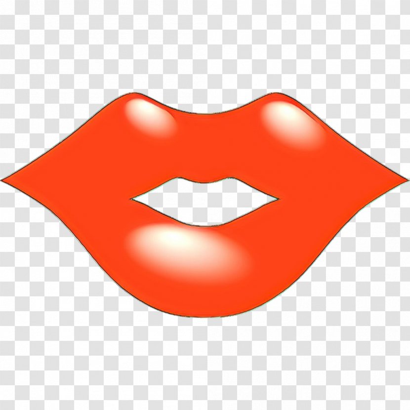 Clip Art Line Mouth RED.M - Logo - Orange Transparent PNG