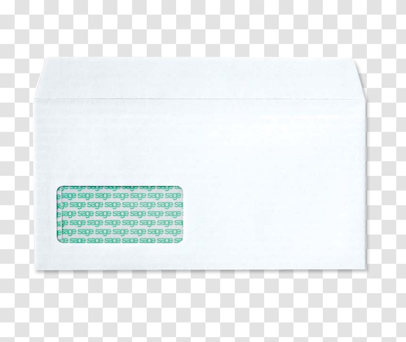 Material Turquoise Rectangle - Envelope - Design Transparent PNG