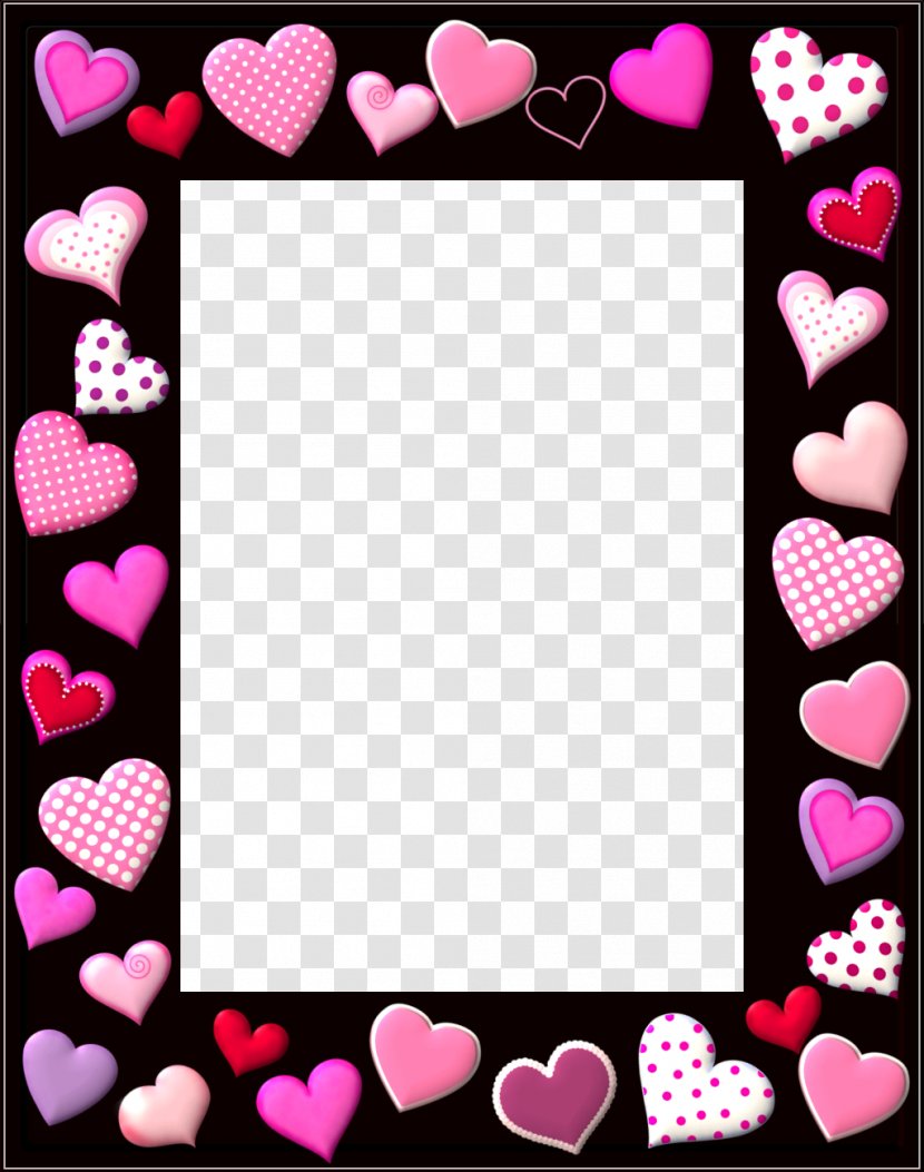 Valentine's Day SMS Heart Gift Clip Art - Cricut - Frame Transparent PNG