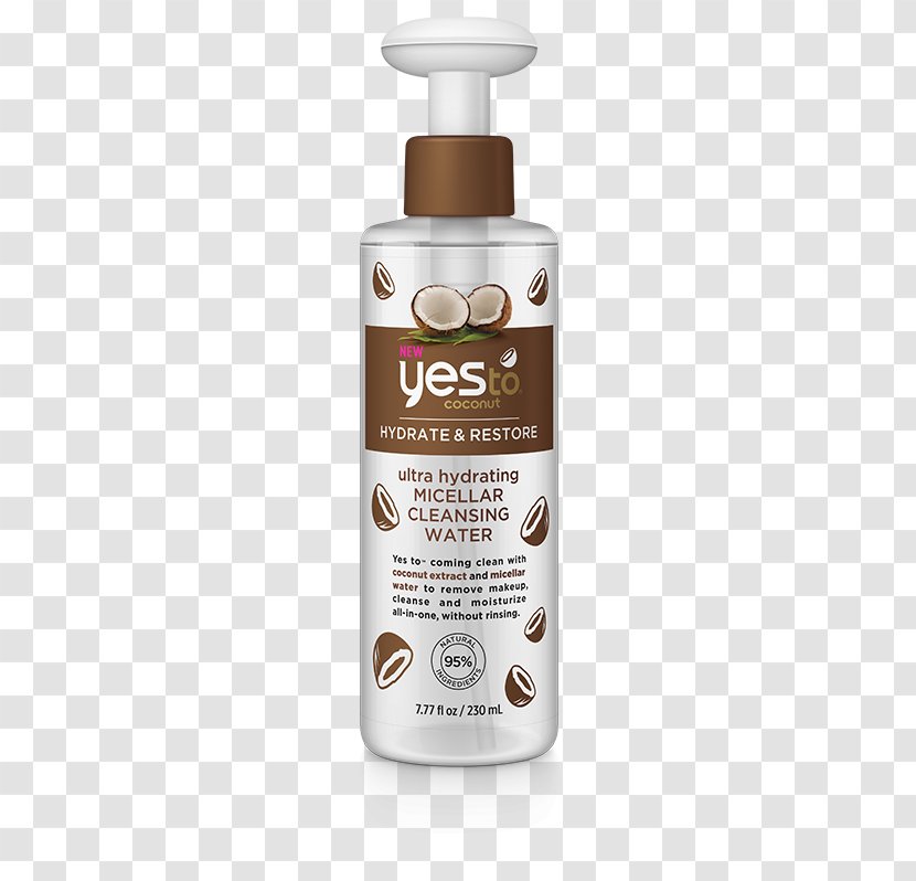 Yes To Coconut Micellar Cleansing Water Ultra Hydrating Melting Cleanser Garnier All-in-1 - Skin Care - Juice Transparent PNG