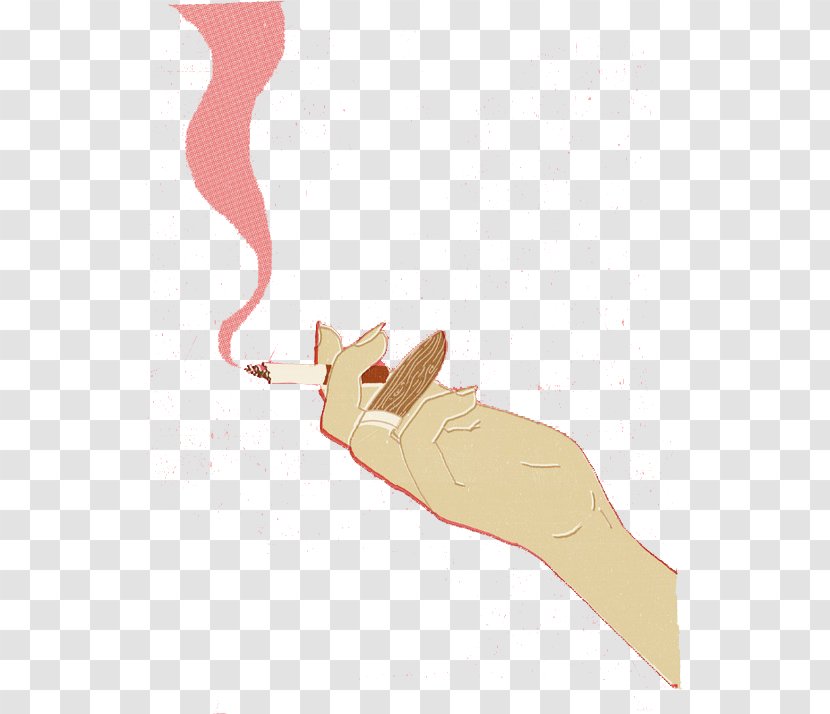 Download Google Images Illustration - Frame - Smoking Woman Transparent PNG