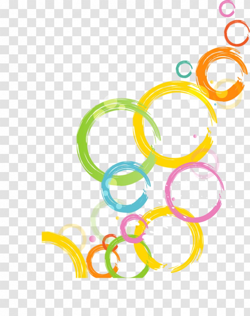 Cartoon - Area - Colorful Abstract Circle Transparent PNG