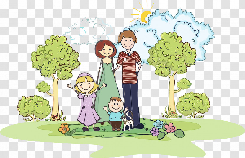 Cartoon Sharing Plant Transparent PNG