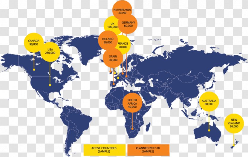 World Map Globe United States - Global Transparent PNG