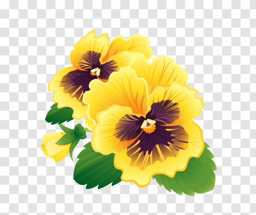Flower Clip Art - Yellow - Banner Transparent PNG