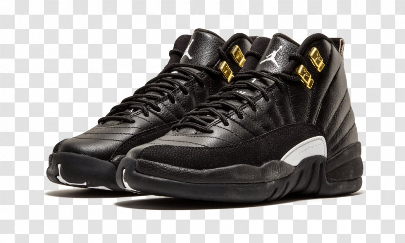Sneakers Air Jordan Retro XII Nike Shoe - Red - Gold Bg Transparent PNG
