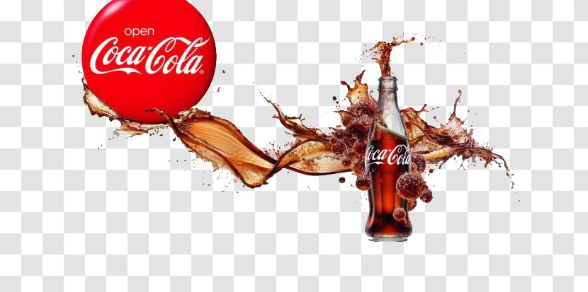 Coca-Cola Soft Drink Diet Coke Pepsi - Cola - Creative Advertising Transparent PNG