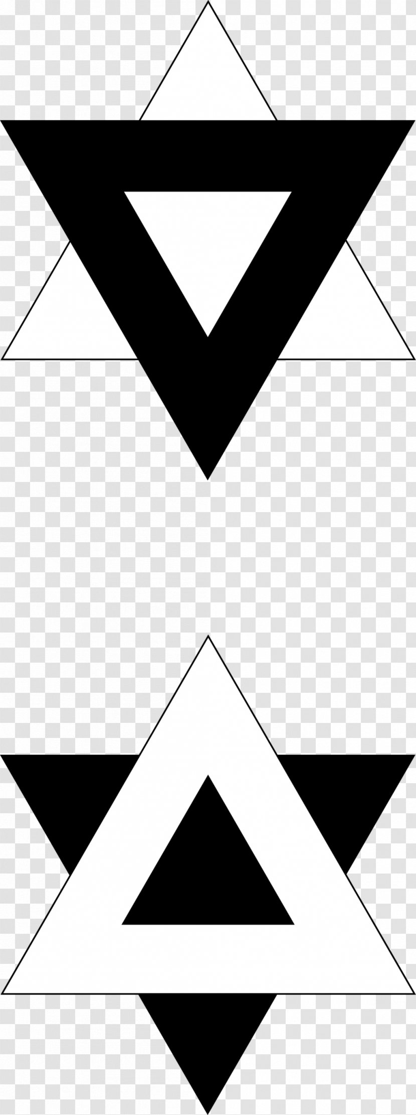 Yin And Yang Symbol Valknut Triangle I Ching - Line Art Transparent PNG
