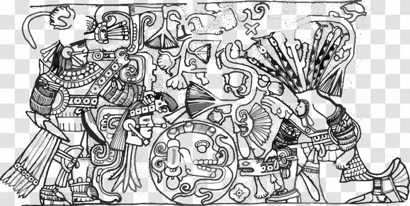 Chichen Itza Maya Civilization El Tajín Mesoamerican Ballgame Ballcourt - Black And White - Play Transparent PNG