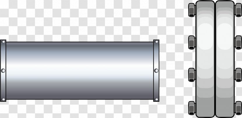 Technology Angle Steel Cylinder - Hardware - Iron Pipe Element Transparent PNG