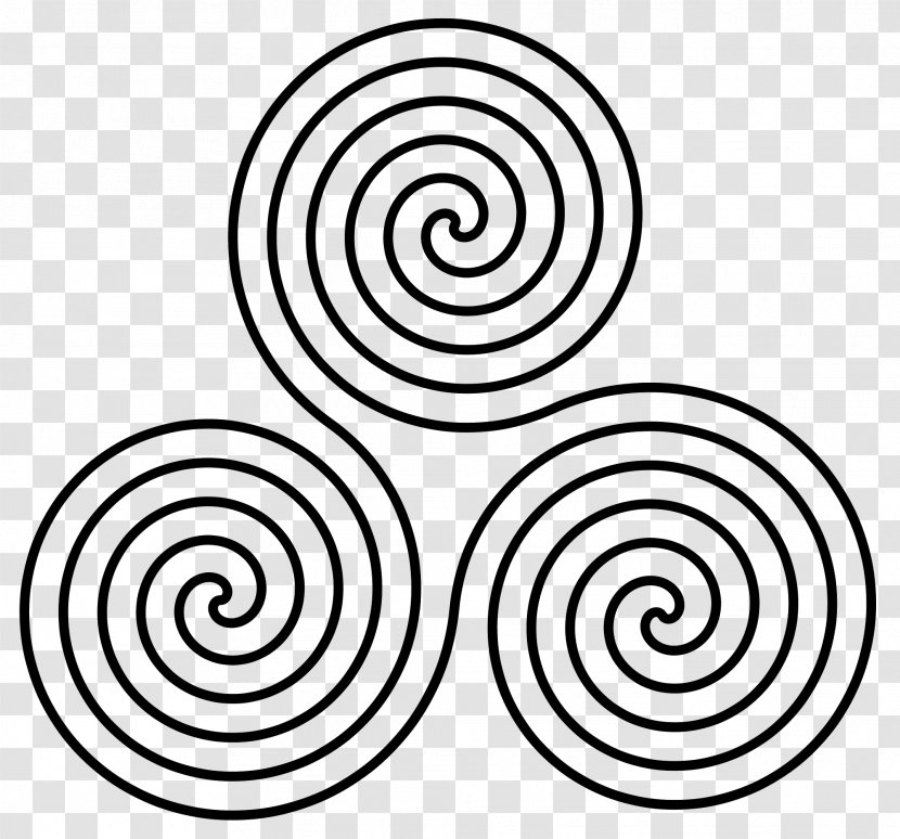 Triskelion Spiral Symbol Clip Art - Celts - Pineal Transparent PNG