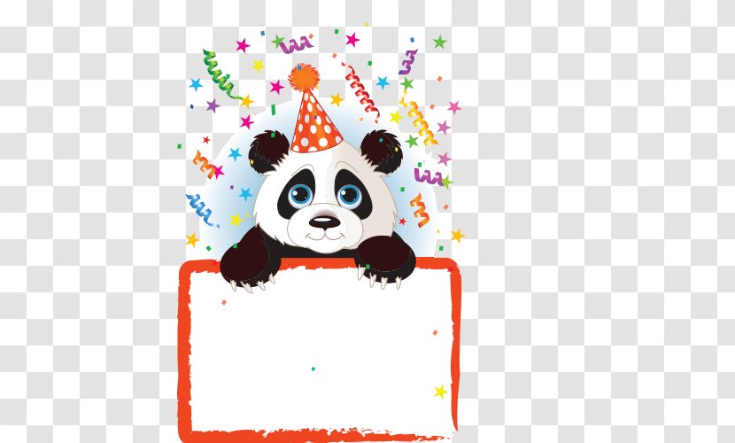 Giant Panda Wedding Invitation Birthday Party Clip Art Transparent PNG