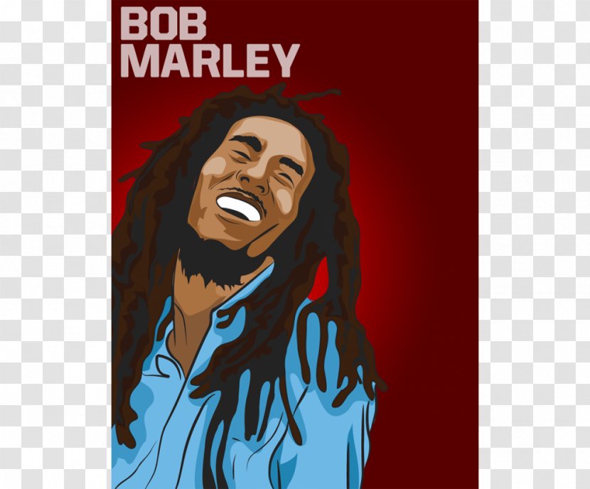 Bob Marley Poster Art Reggae - Digital Transparent PNG