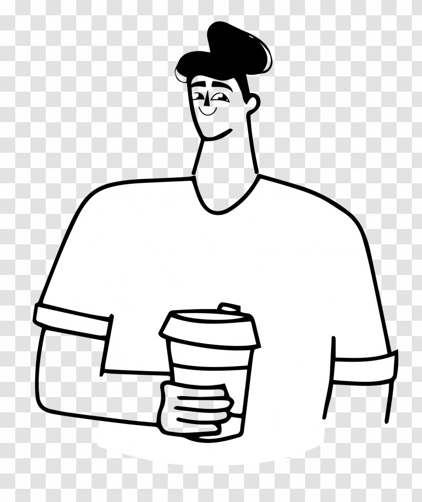 Holding Coffee Transparent PNG
