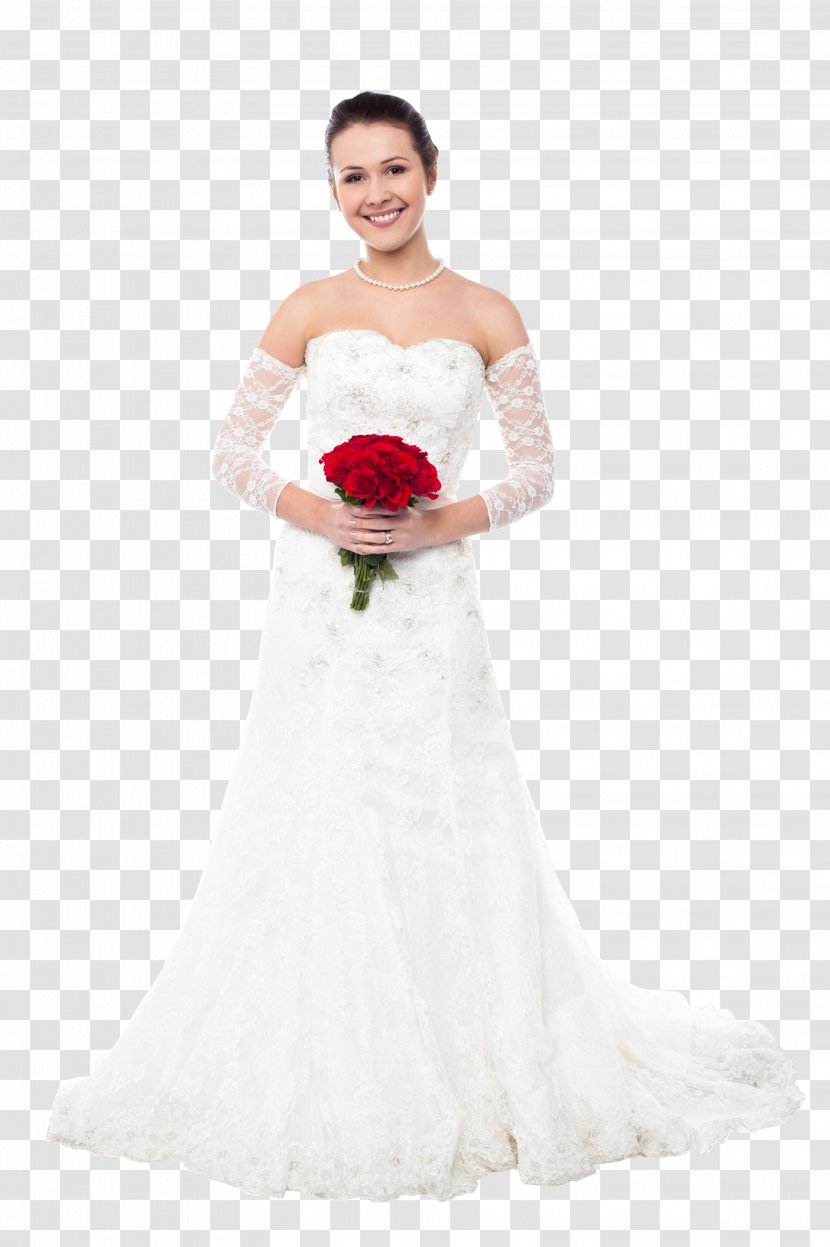 Wedding Dress Bride Marriage - Flower Transparent PNG