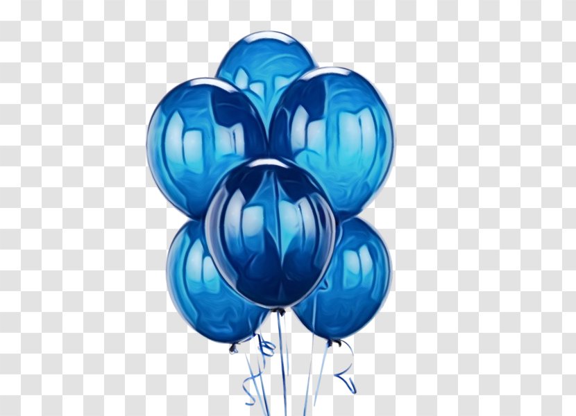 Happy Birthday Blue - Toy Balloon - Plant Party Supply Transparent PNG