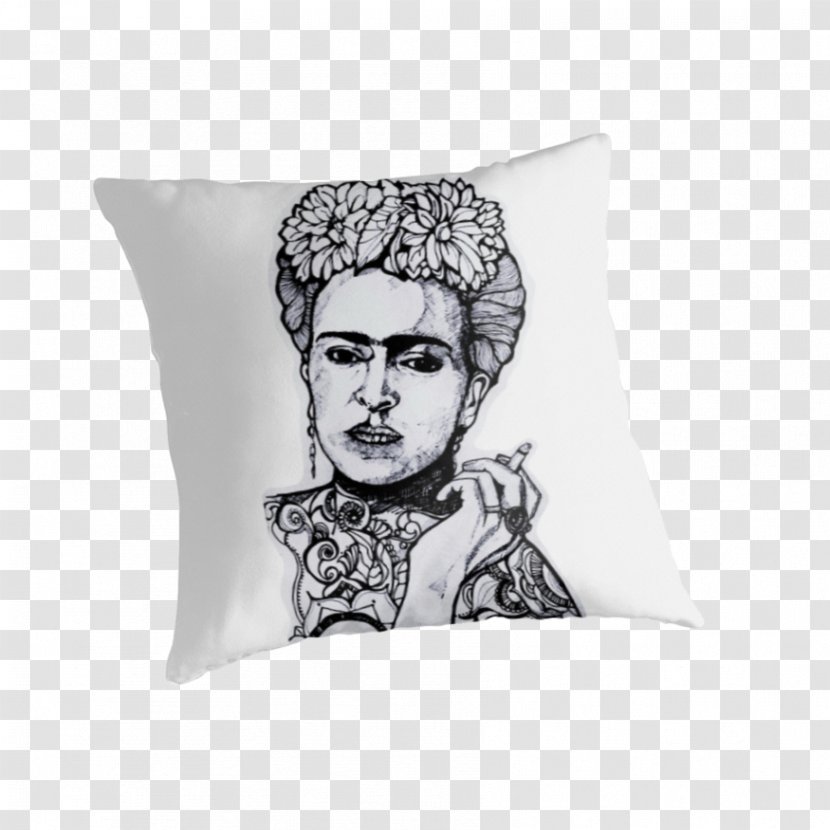 Cushion Throw Pillows Textile Drawing - Pillow - FRIDA Transparent PNG