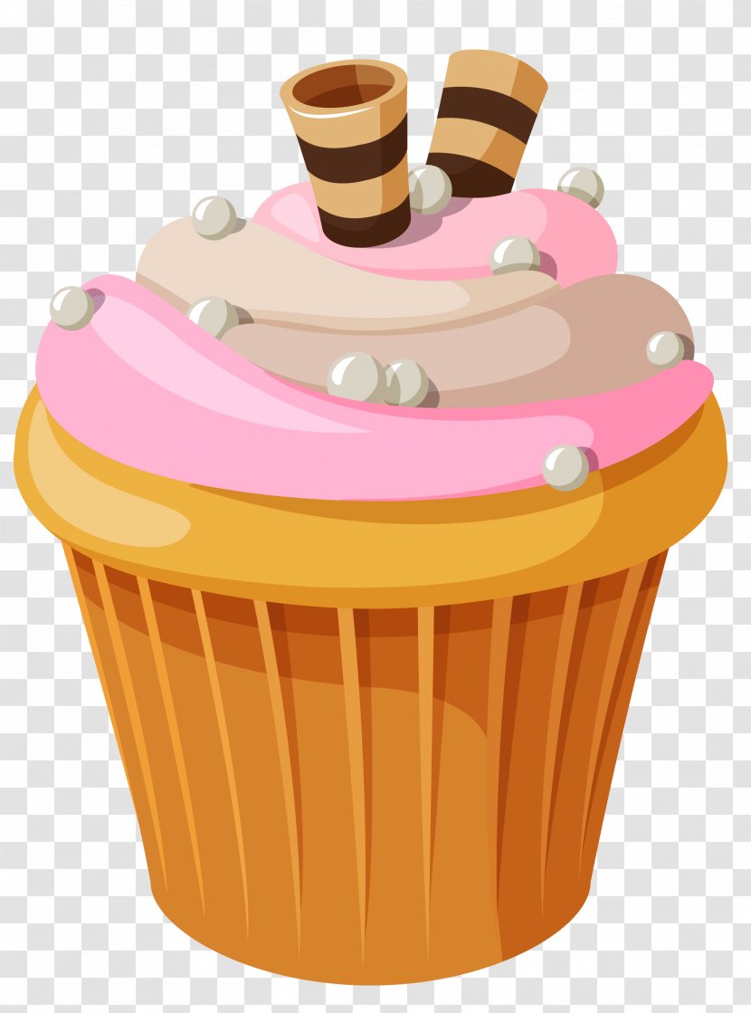 Cupcake Cream Chocolate Cake Birthday Bakery - Layer - PINK CAKE Transparent PNG