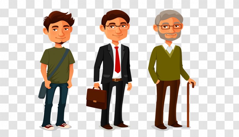 Adult Drawing Illustration Vector Graphics Image - Age - Cartoon Old Man Transparent PNG