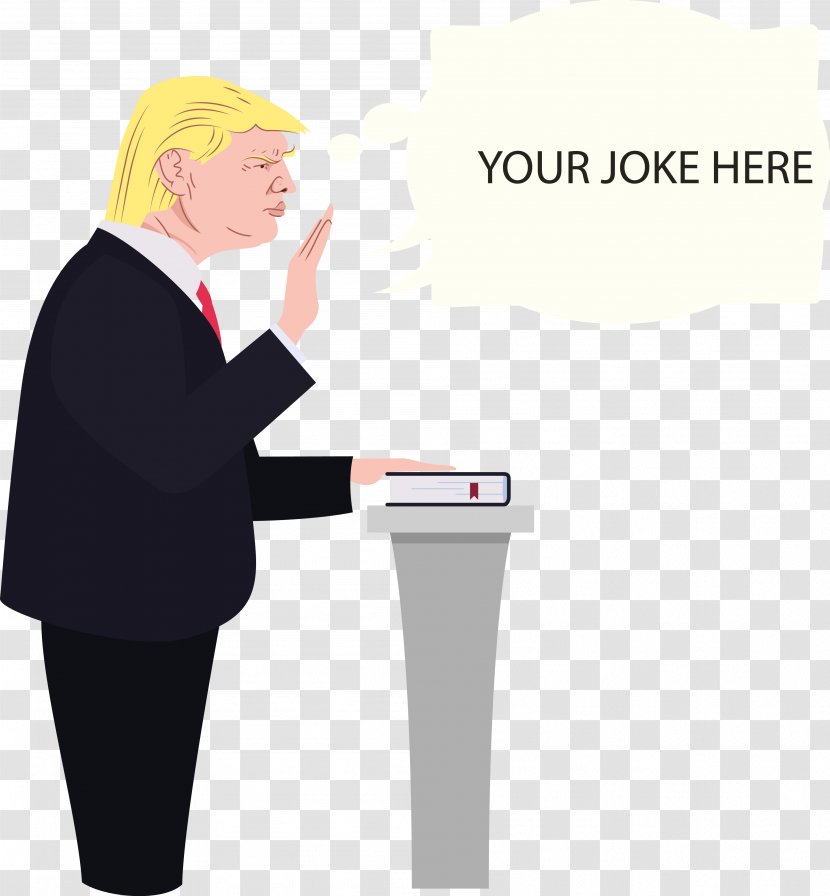Donald Trump 2017 Presidential Inauguration Cartoon - Shoulder - Inaugural Image Vector Transparent PNG