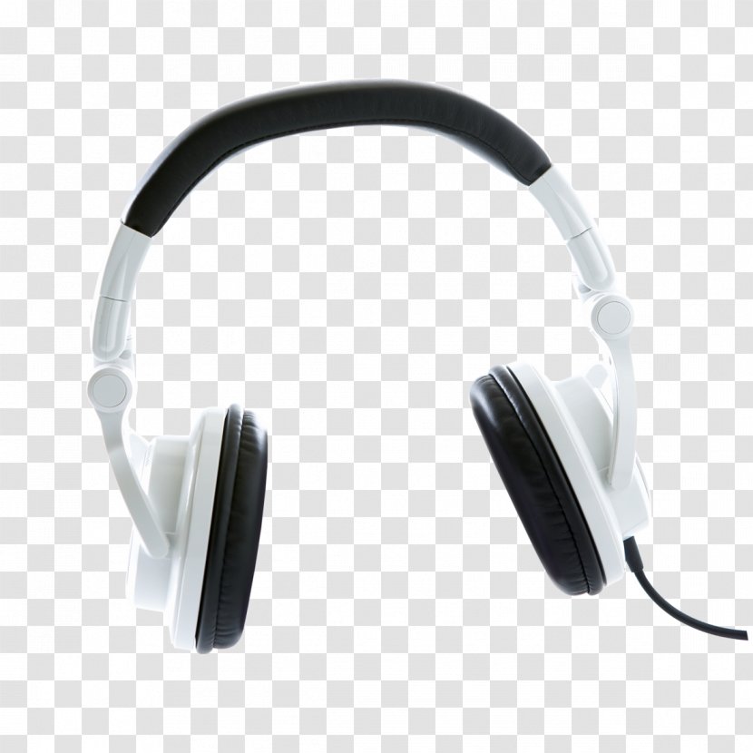 Headphones Black And White Monochrome - Creative Transparent PNG
