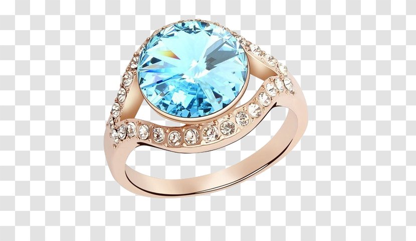 Ring Crystal Swarovski AG Gold Plating - Jewellery Transparent PNG