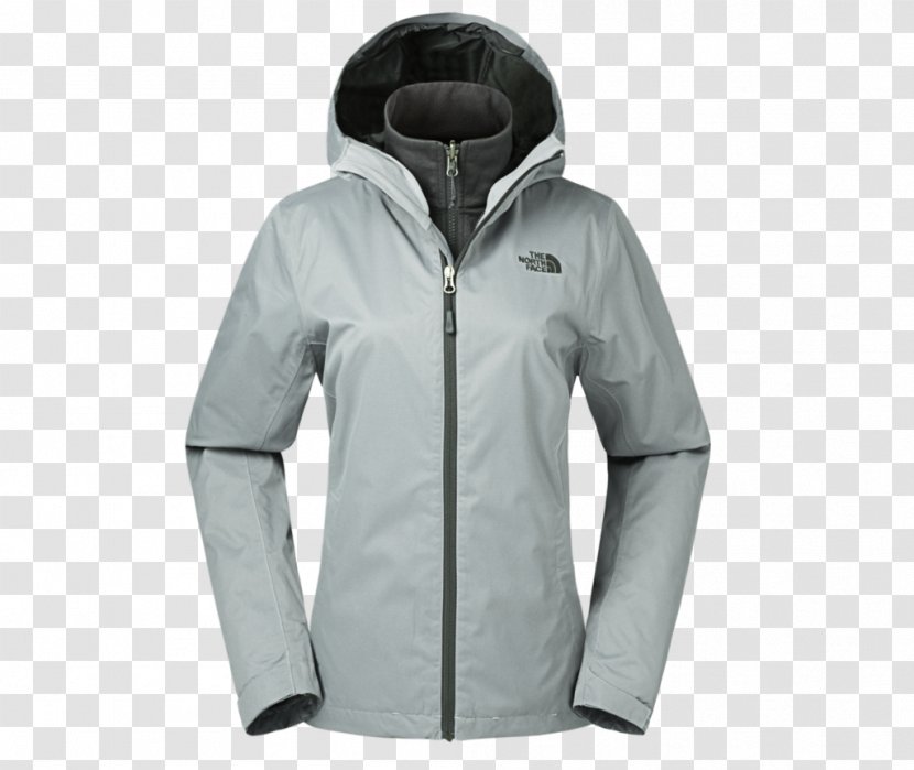 Hoodie Polar Fleece Jacket The North Face Parka - White Transparent PNG