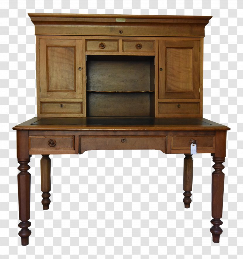Desk Table Antique Postmaster Mail - Furniture - Solid Wood Craftsman Transparent PNG