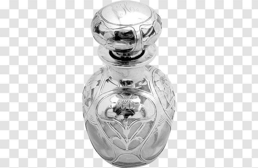 Glass Perfume Silver Transparent PNG