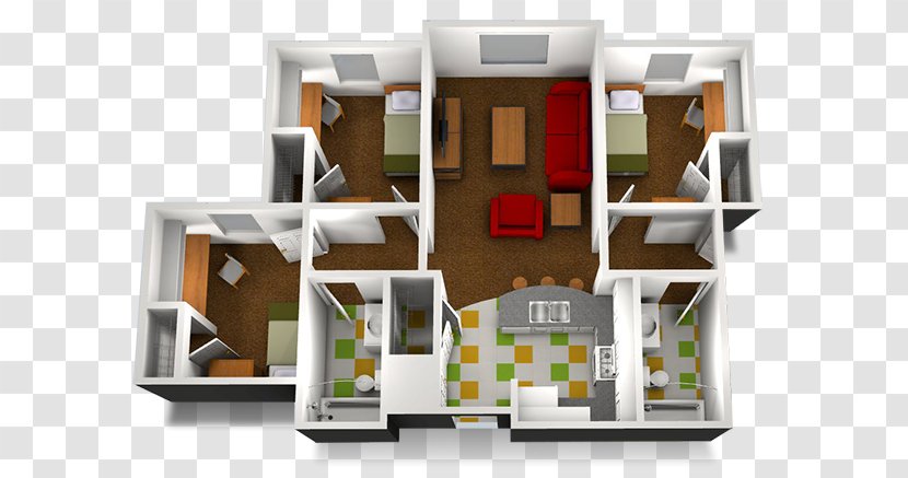 Floor Plan Home Residential Area House Bathroom - Community Transparent PNG