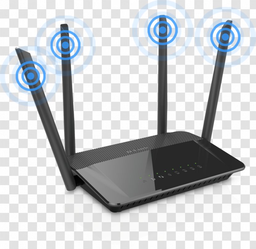 Wireless Router D-Link IEEE 802.11ac Wi-Fi - Access Point - Antenna Transparent PNG