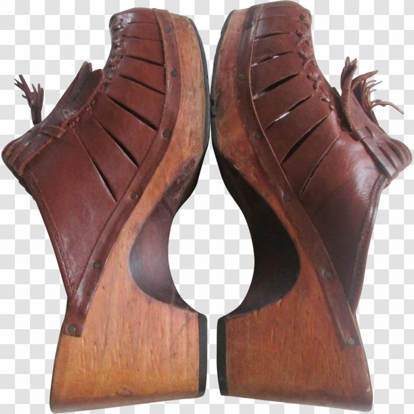 1970s Boot High-heeled Shoe Clog - Highheeled Transparent PNG